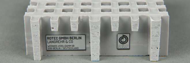 Querschnitt eines hohen GFK Schwerlastrostes
