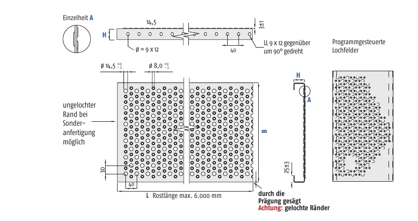 Technische Zeichnung von rotec Rund S